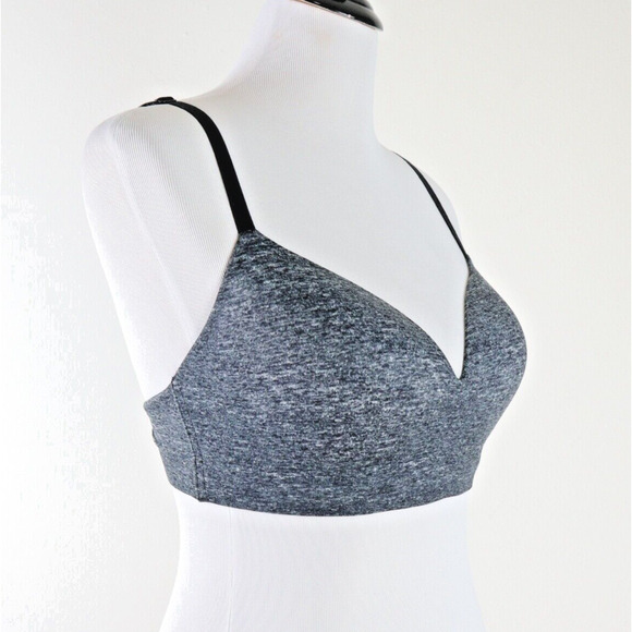 Soma 38B Enbliss Luxe Wireless Bra Lace J Hook Convertible Back Gray - Picture 6 of 9